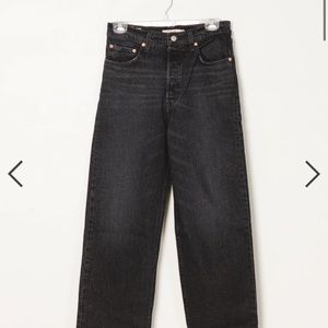 Black levi dad jeans